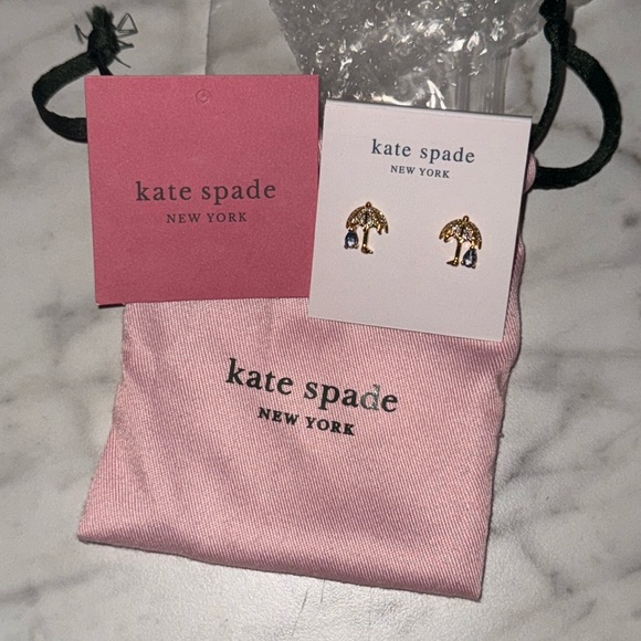 kate spade Jewelry - Kate Spade $58 NWT - Rain or Shine Umbrella Earrings - NWT $58 With Dustbag!
